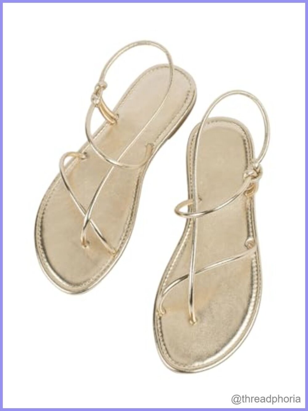 Faux Leather Strappy Flat Slide Sandals with Clip Toe and Cross Straps